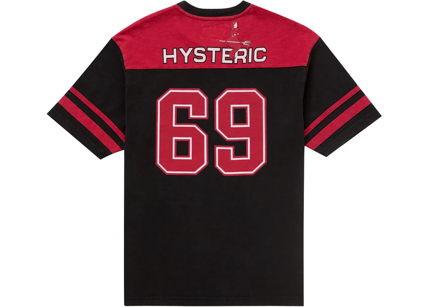 Мужская футболка Supreme Hysteric Glamour 69 Football Top, Black — фото 2