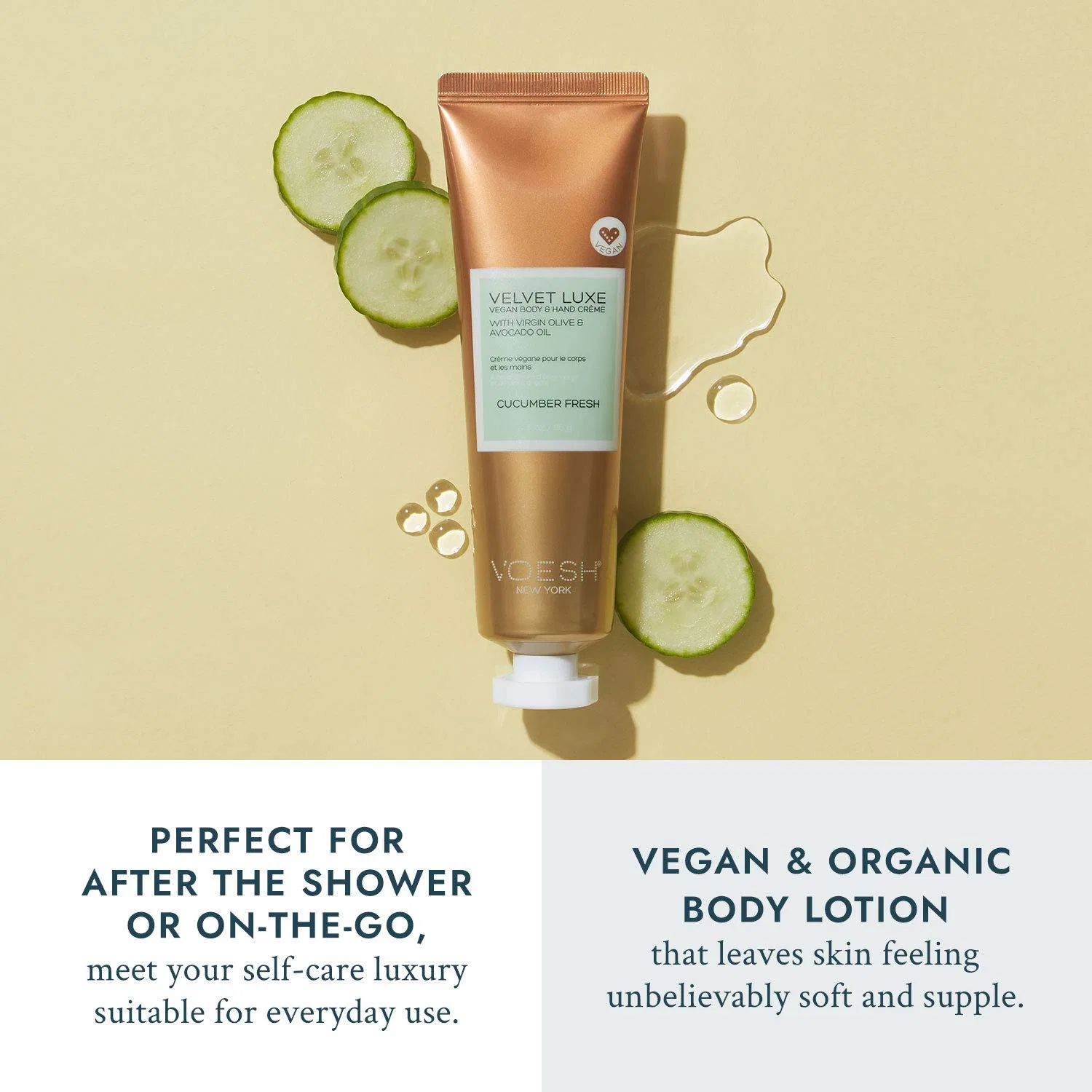 Лосьон для тела Velvet Luxe Vegan, VOESH, Огуречная свежесть, 502 мл — фото 4