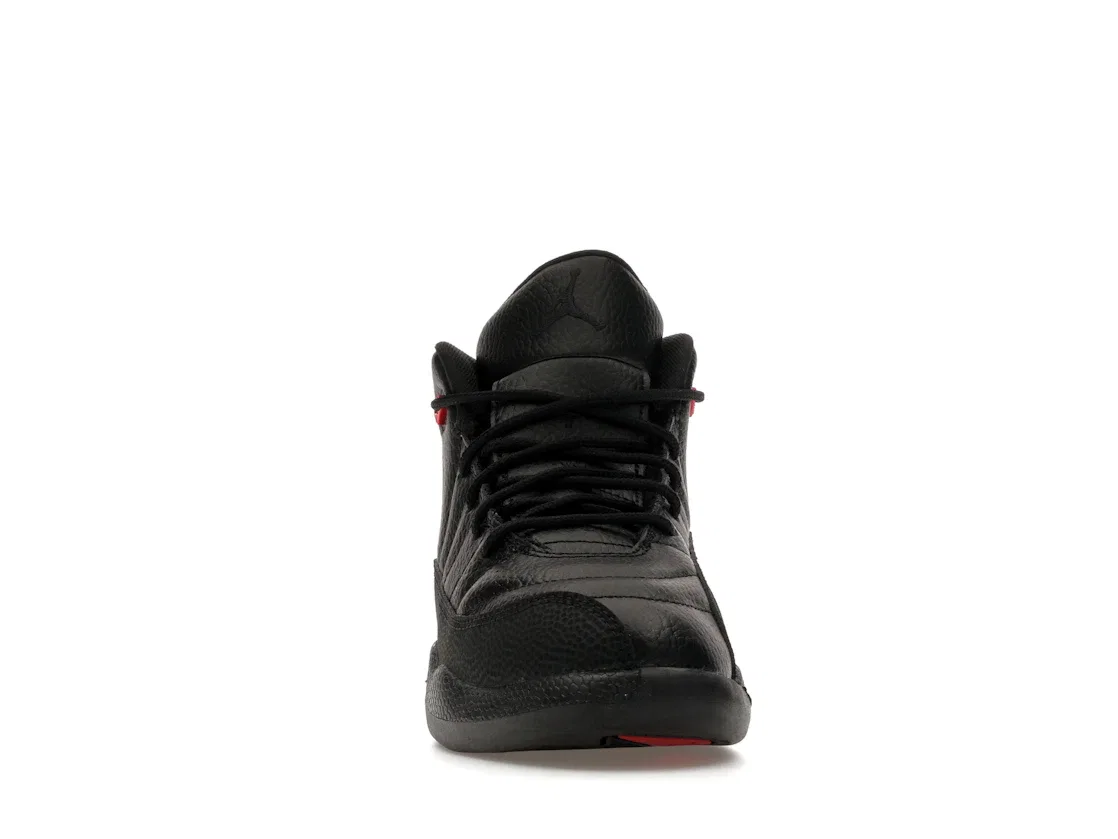 Детские кроссовки с высоким контрастом Jordan 12 Retro Bloodline Jordan, Black/Black/Varsity Red — фото 2