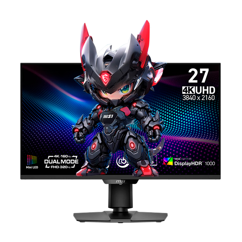 

Игровой монитор MSI MAG 274UPDF E16M, 27", 3840×2160, 320 Гц, Mini-LED, чёрный