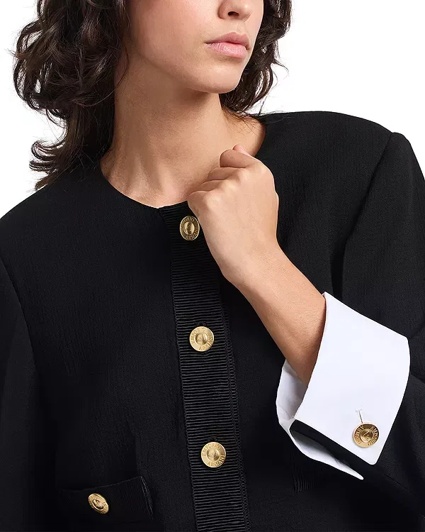 Женская куртка с длинным рукавом Emporio Armani, черный — фото 4