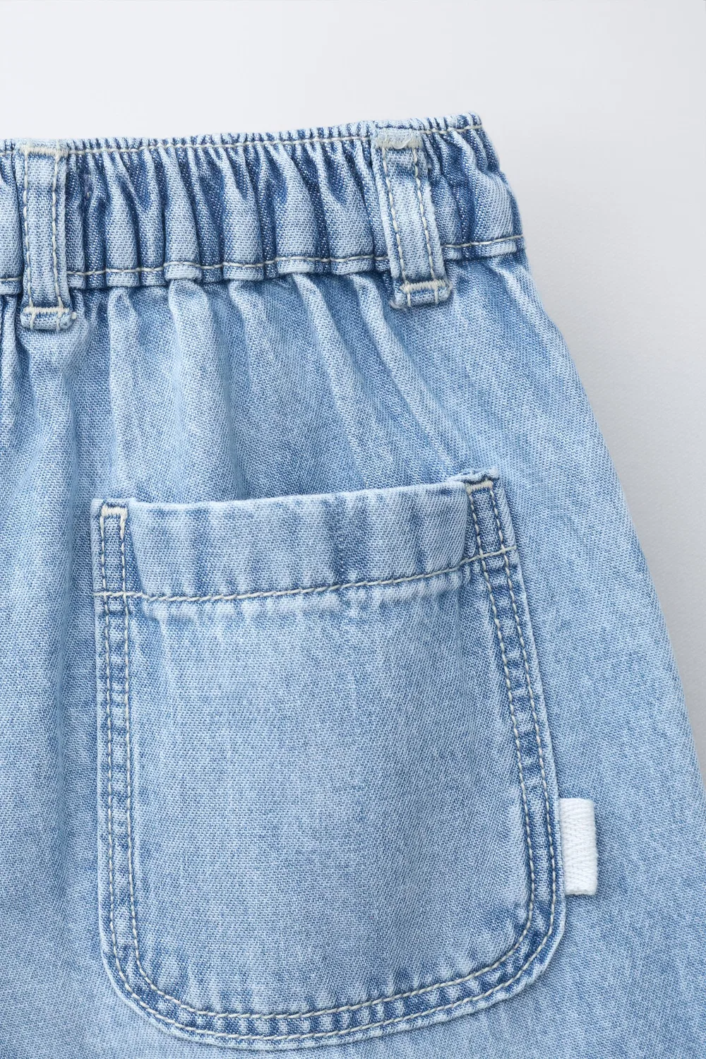 Свободные мешковатые джинсы ZARA, Light Blue — фото 4