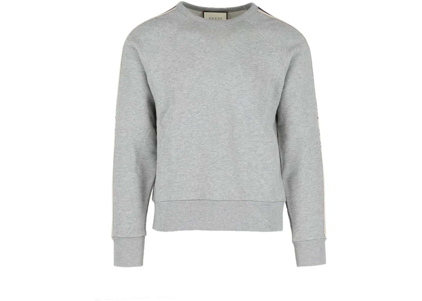 Мужской свитшот с круглым вырезом Gucci, Medium Grey/Milk Red