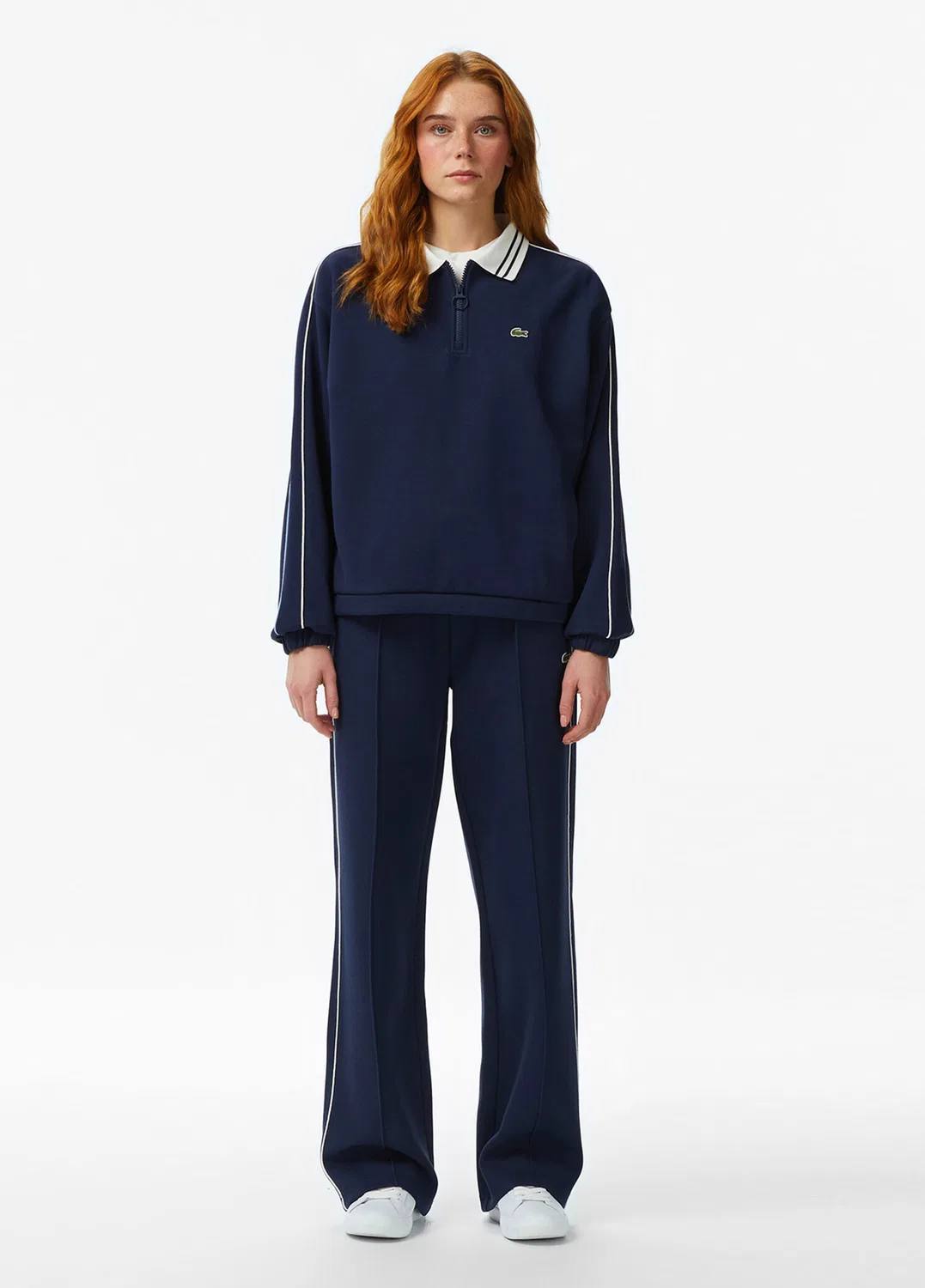 Свитшот Lacoste Loose Fit Polo Yaka, темно-синий — фото 4