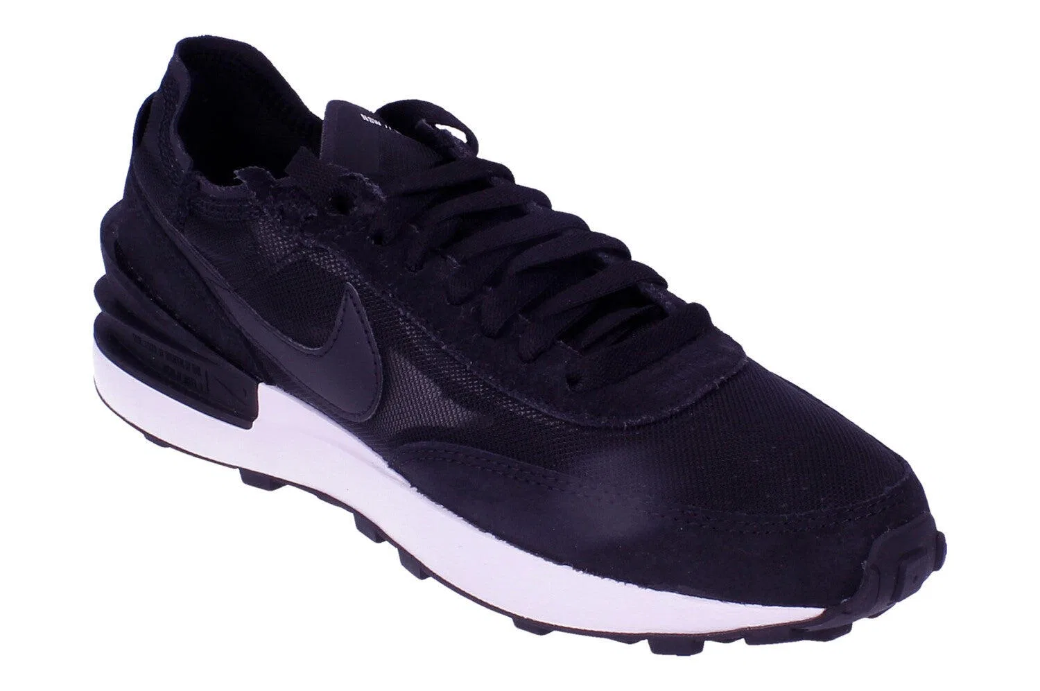 Детские кроссовки из нубука Nike Waffle One, Schwarz — фото 4