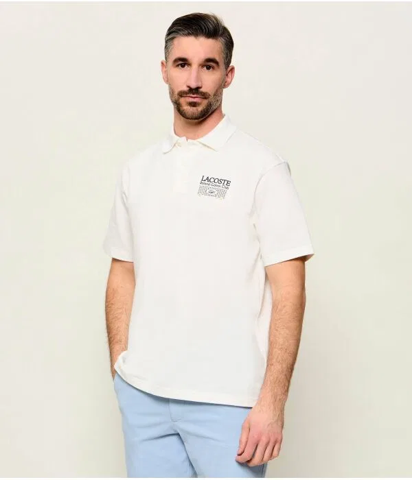 Мужское поло Lacoste, Écru
