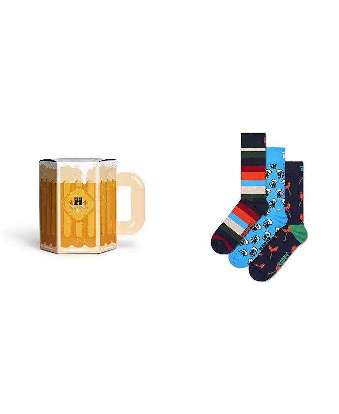 

Подарочный набор «Колбаски и носки с пивом», упаковка из 3 шт Happy Socks