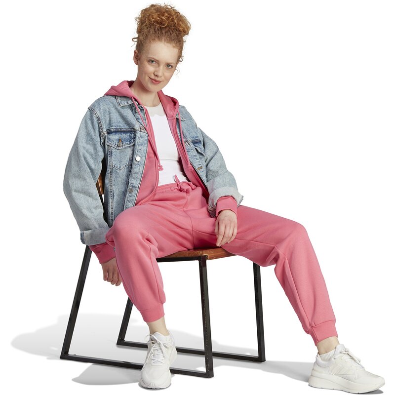 Толстовка с капюшоном, все размеры, флис, молния по всей длине Adidas, цвет pnkfus — фото 4