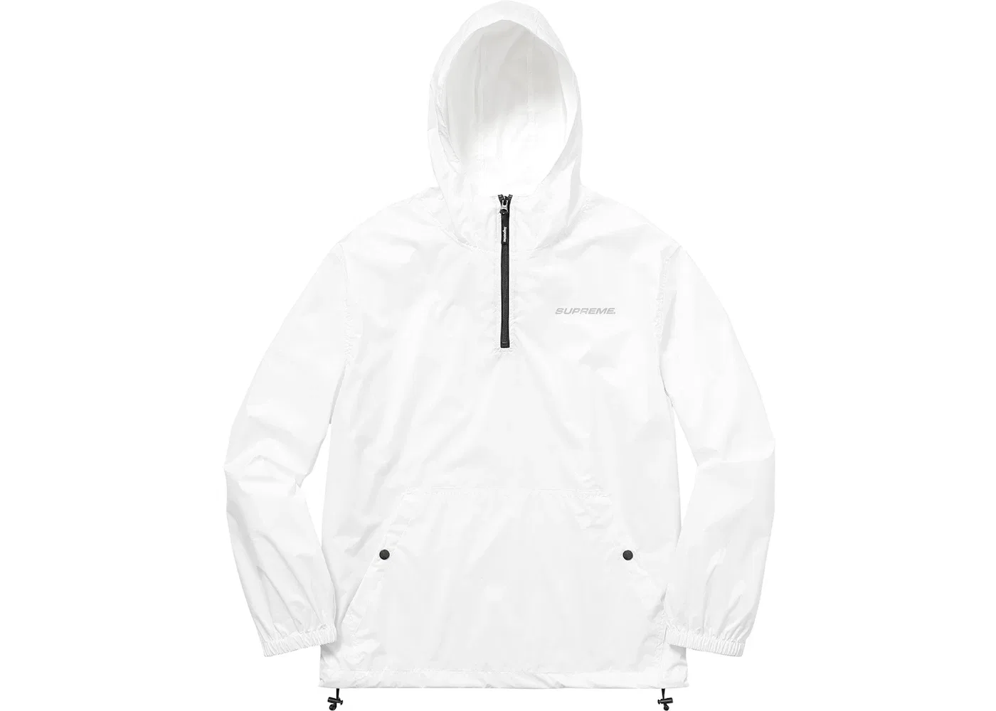 Мужской пуловер с принтом Supreme Pullover (With Packable Bag), White