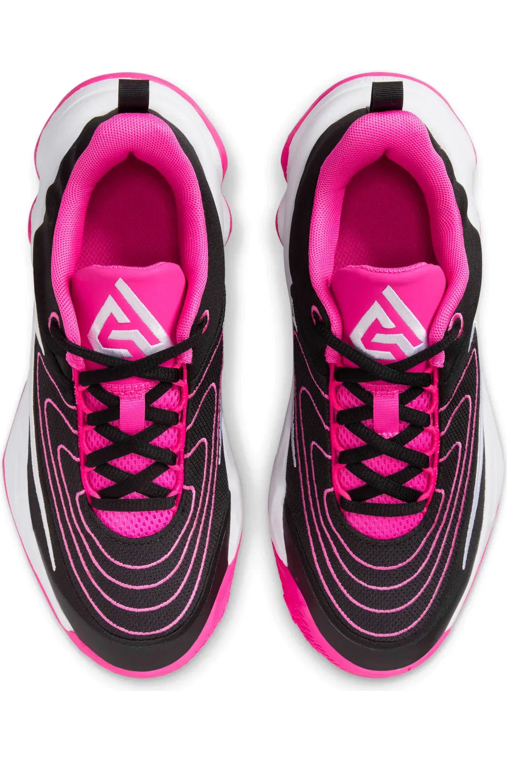 Детские баскетбольные кроссовки Giannis Immortality 4 Nike, Black/Laser Fuchsia/White — фото 3