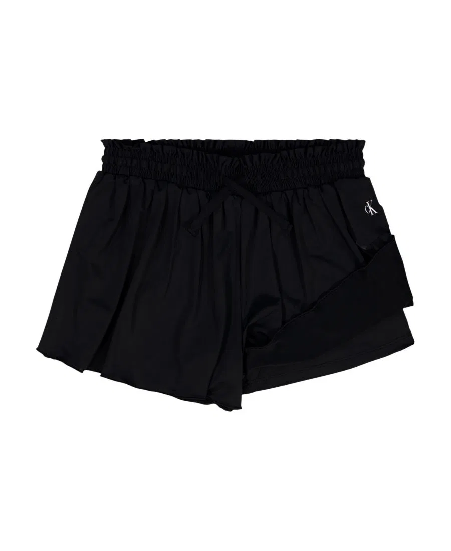 Шорты для девочек с эластичным поясом Calvin Klein, Black — фото 3