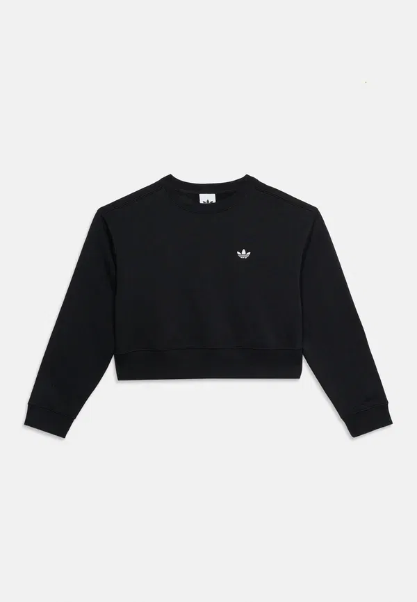 Свободная толстовка для подростков (Boxy crew junior) Adidas Originals, черный — фото 3