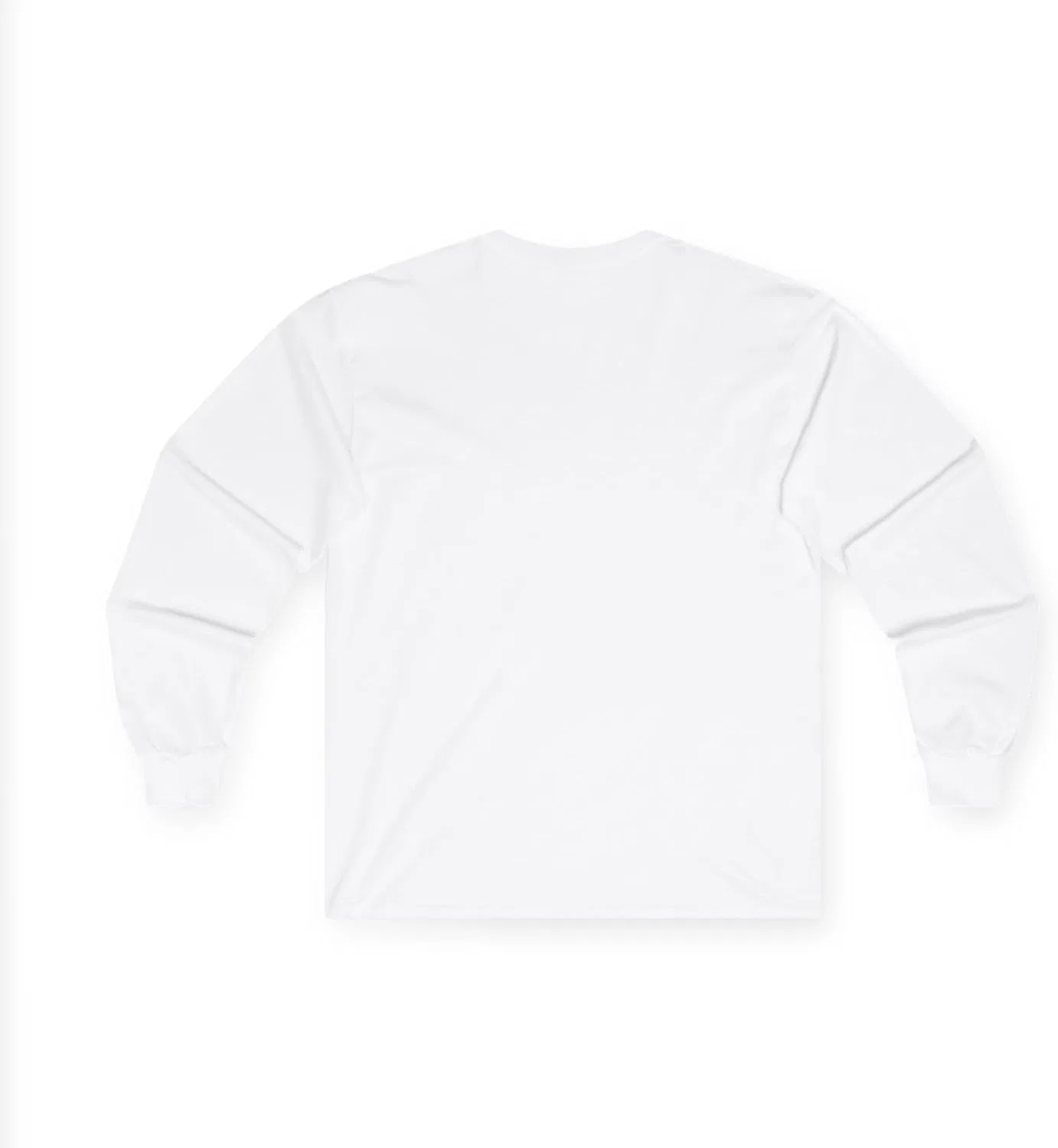 Мужская классическая футболка с длинным рукавом Gildan 2400, White — фото 3