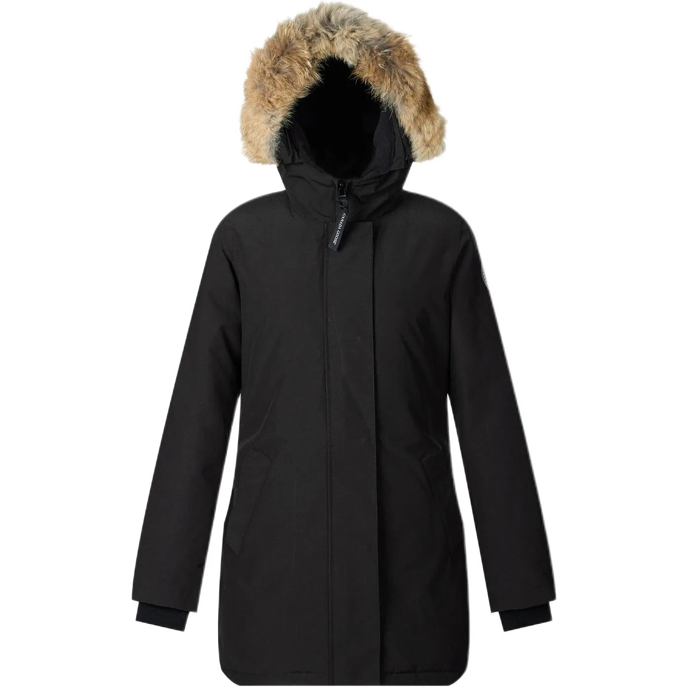 Женский пуховик черный Canada Goose