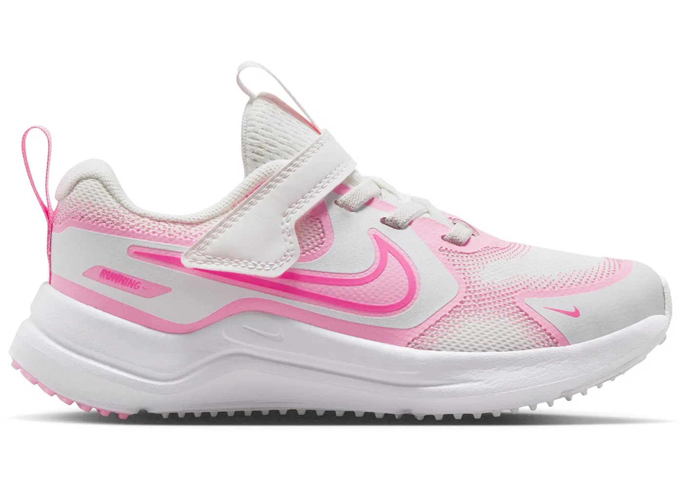 Детские кроссовки с длинным шнурком Nike Cosmic Runner Nike, Summit White Pink Rise Photon Dust Playful Pink