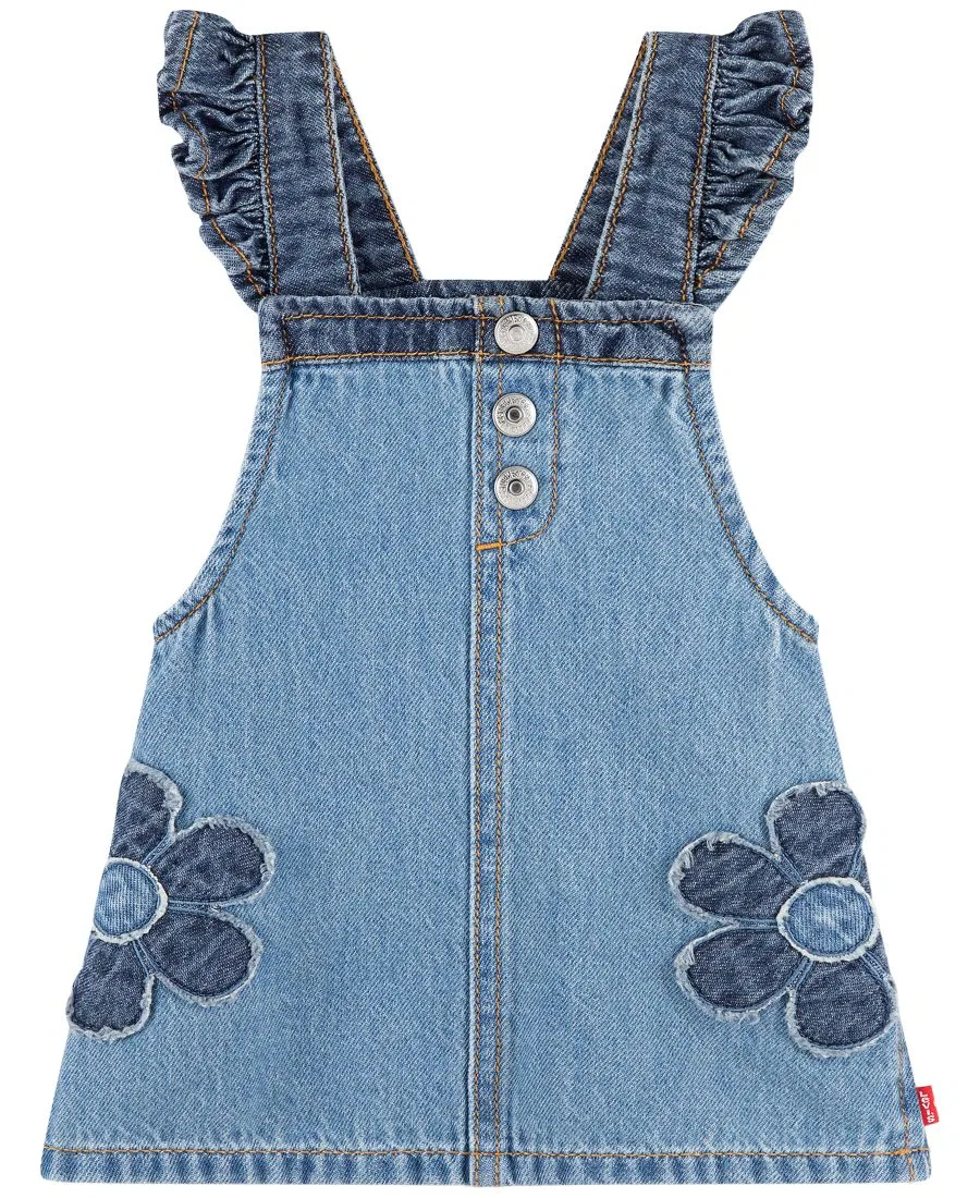 Комбинезон-платье с цветочной аппликацией Levi's, Blue