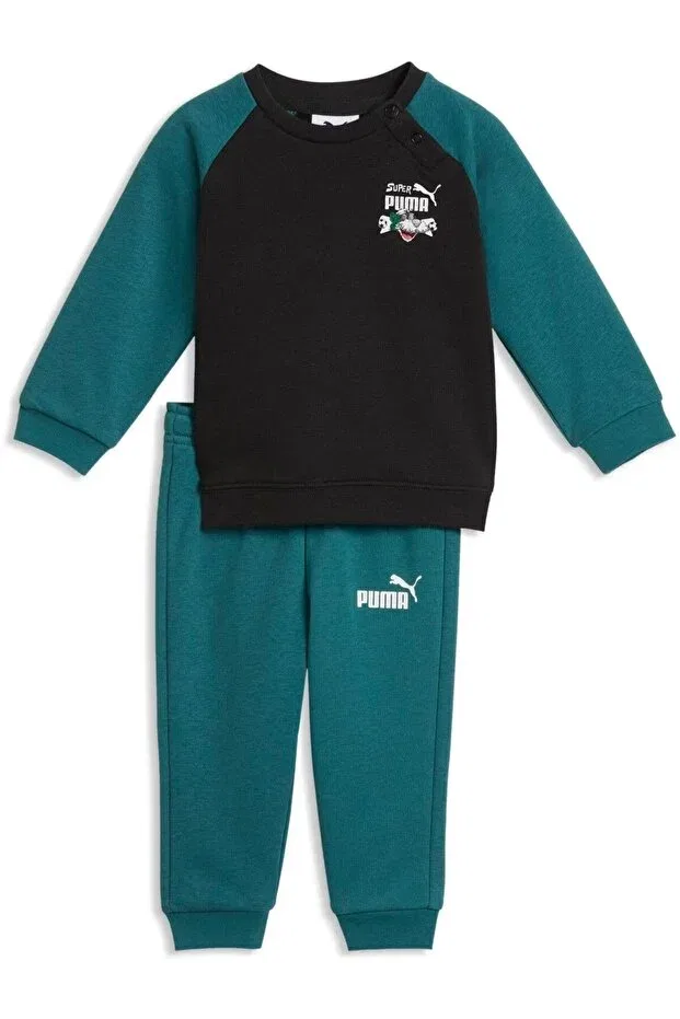 Детский спортивный комплект для девочек с длинным рукавом Puma, Green