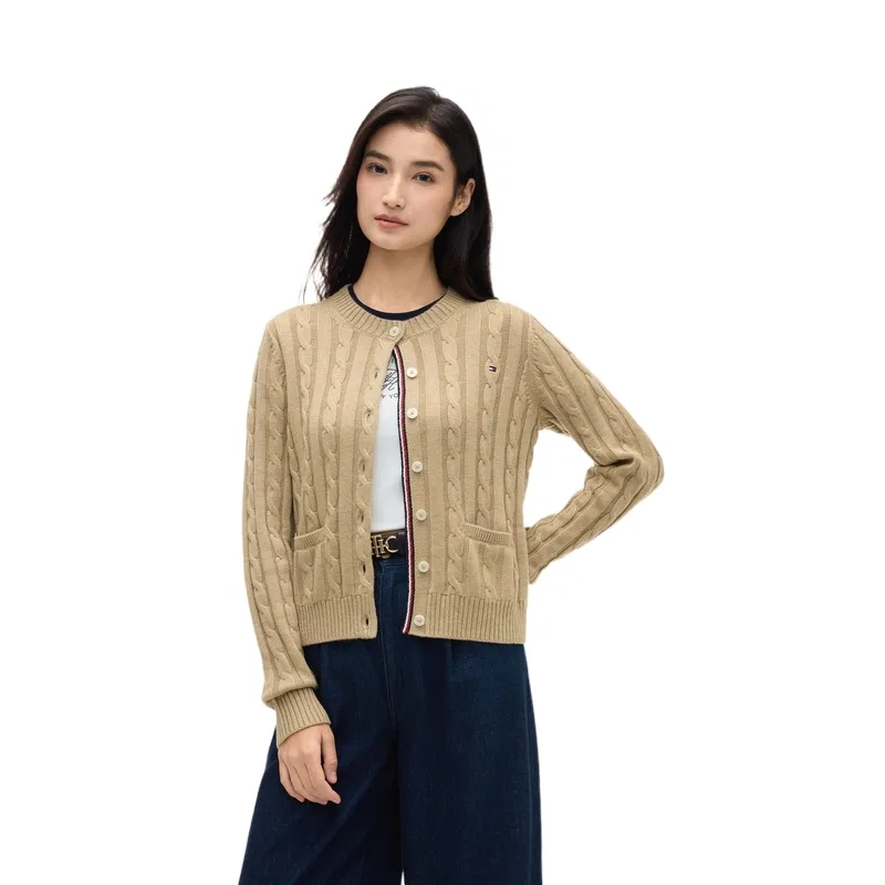 Женский свитер с круглым вырезом Tommy Hilfiger, Dark Gray P7I — фото 3