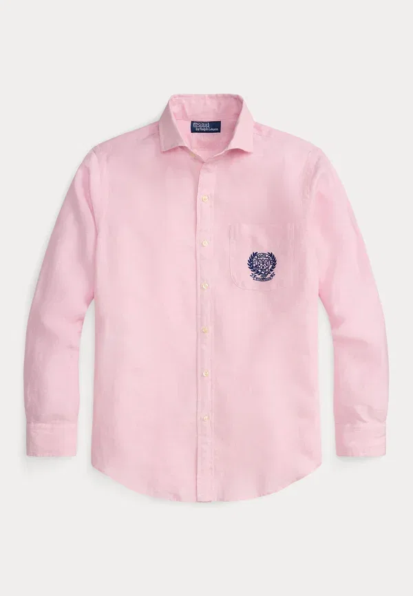 Рубашка из льна Polo Ralph Lauren, розовый — фото 4