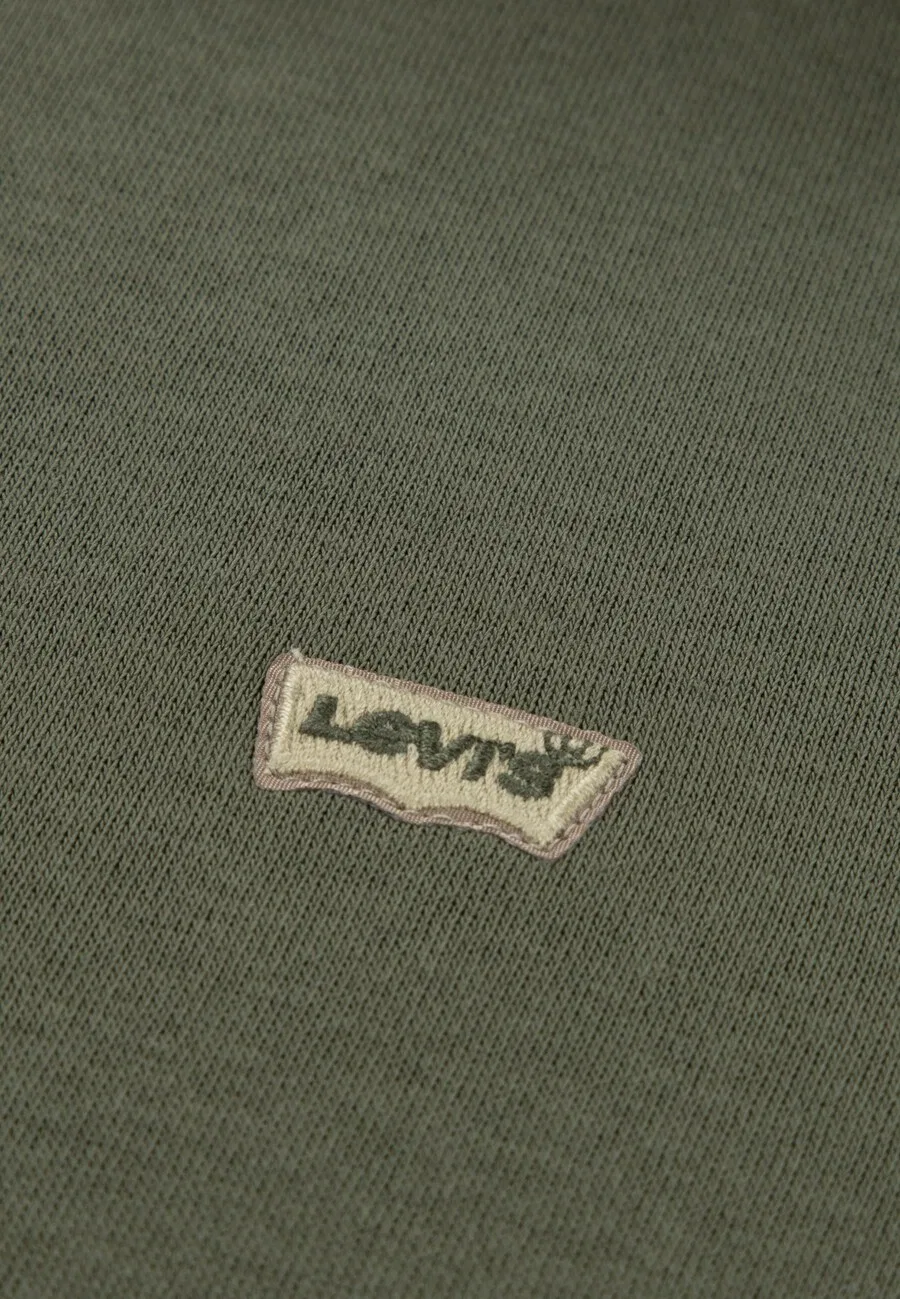 Детская толстовка Levi's Kids оливкового цвета — фото 3