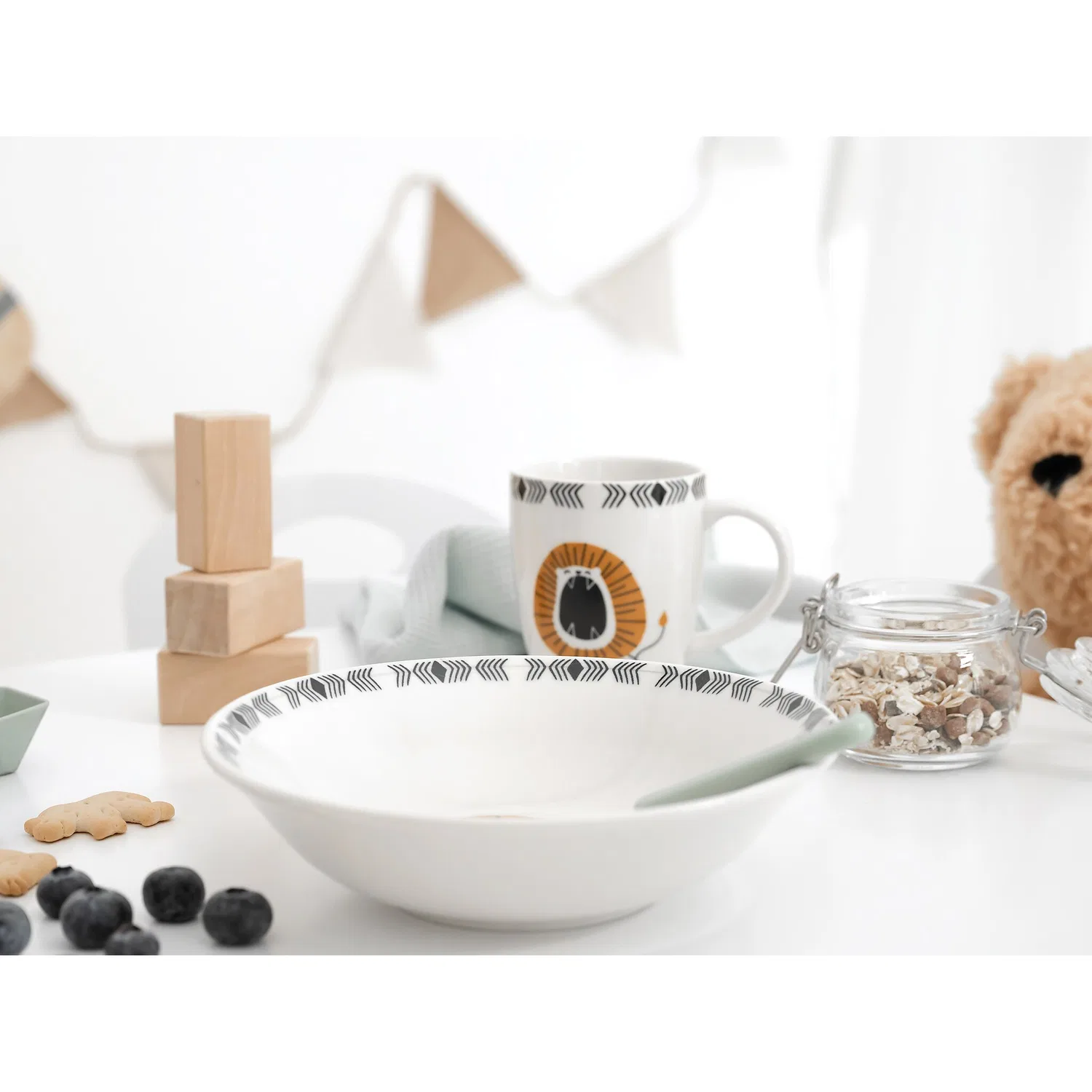 Детский набор посуды 3 предмета Safari Löwe CreaTable, Safari Löwe — фото 4