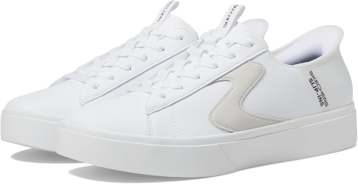 Мужские слипоны Skechers Eden Lx - Strando Hands Free, белый — фото 2