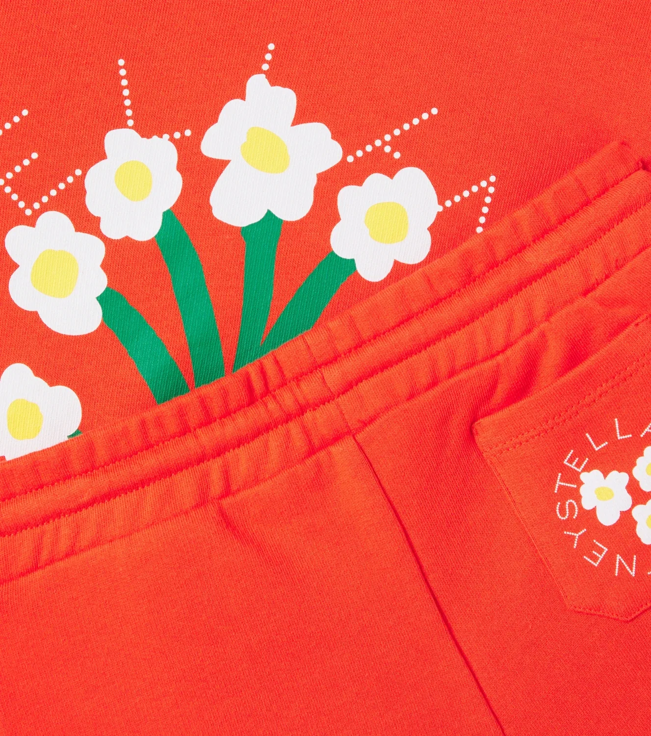 Комплект из флиса Stella Mccartney Kids, оранжевый — фото 3