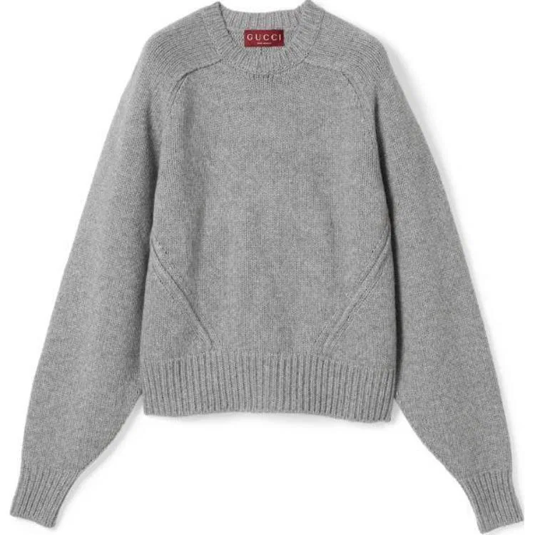 Женский свитер шерстяной GUCCI, Gray