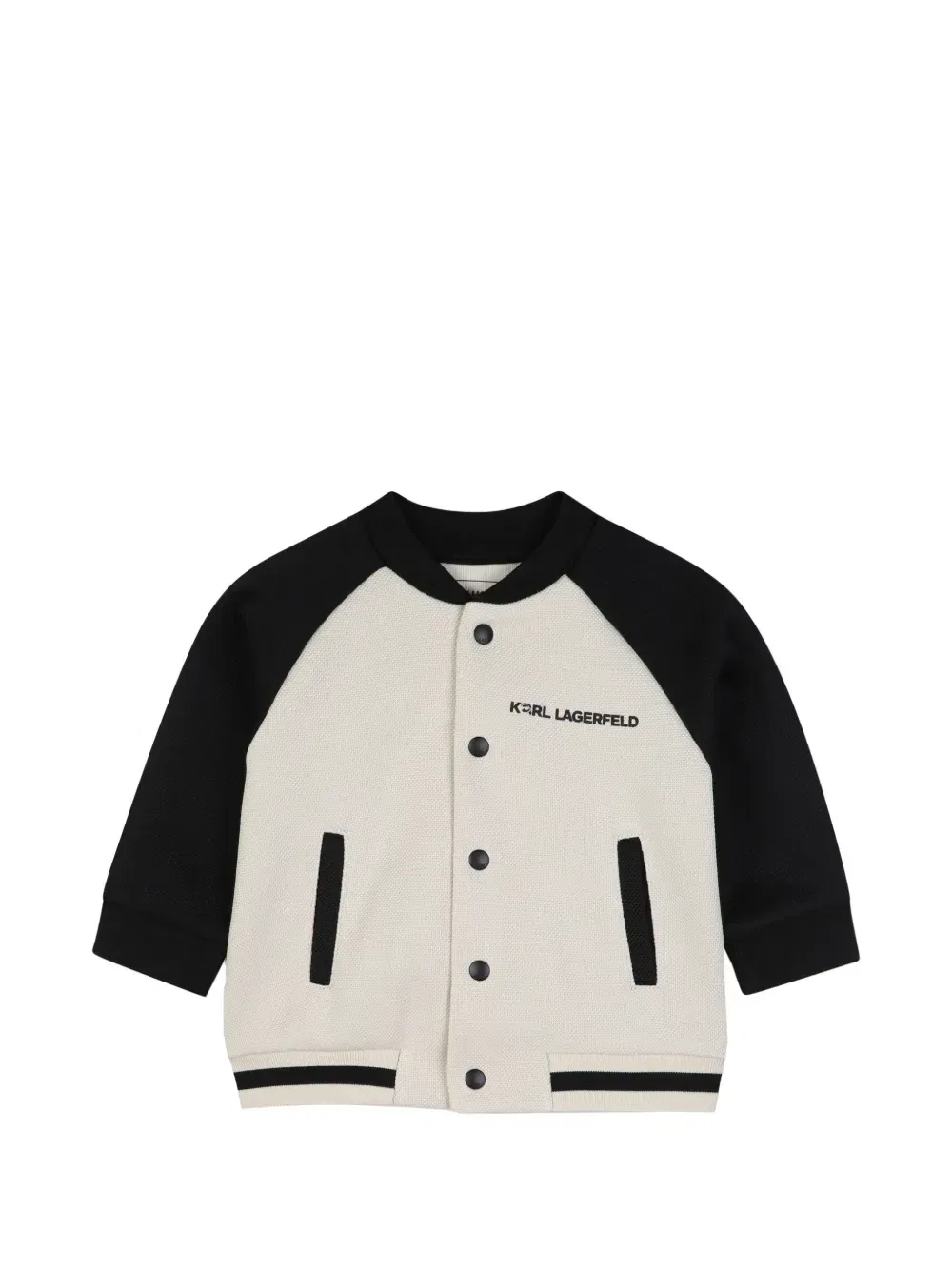 Спортивный костюм с логотипом Karl Lagerfeld Kids, бежевый — фото 3