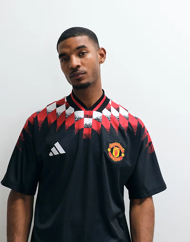Футболка Adidas Football Manchester United 26/27 Stadium, черный — фото 3