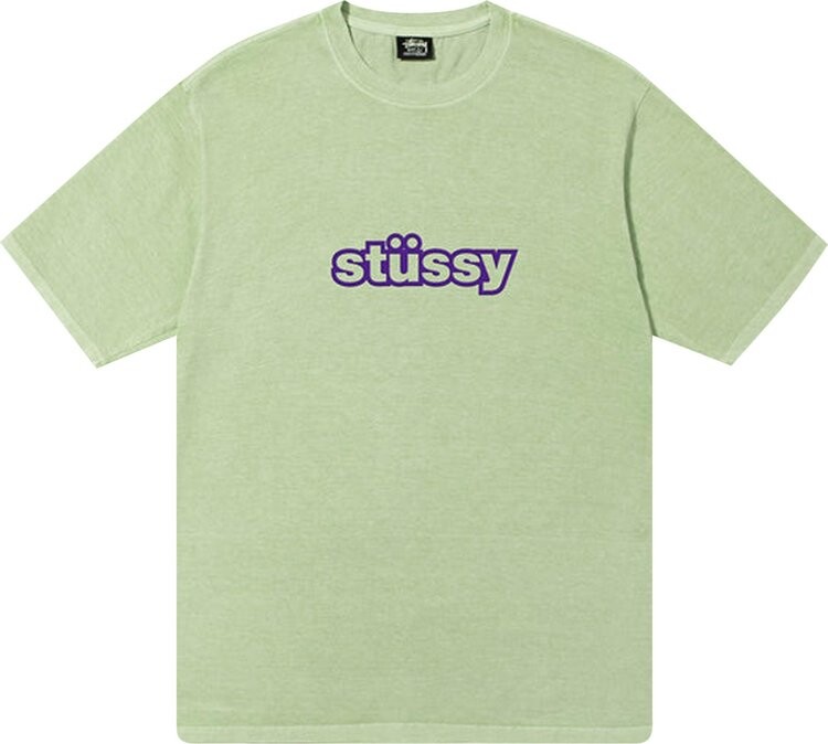 

Футболка Stussy Thick Pigment Dyed Tee 'Sage', зеленый