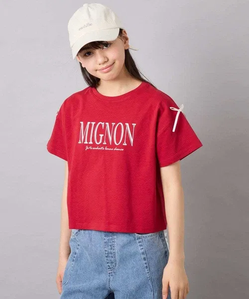 Детская футболка с принтом и лентой Ribbon Logo Print a.v.v, Light Grey — фото 3