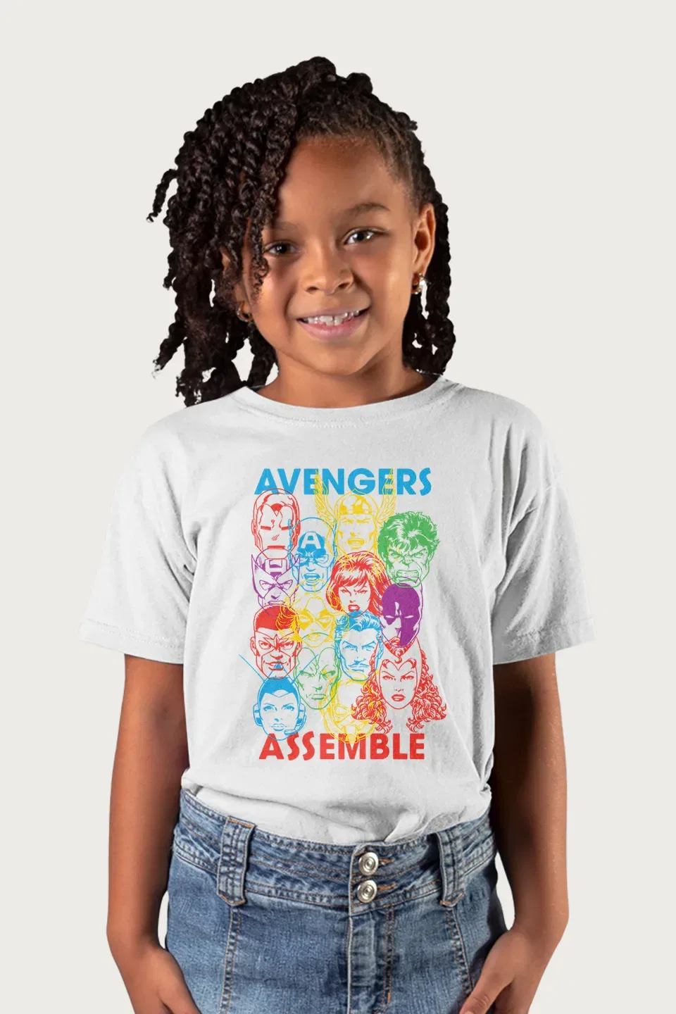 Футболка Marvel с принтом Avengers, белый