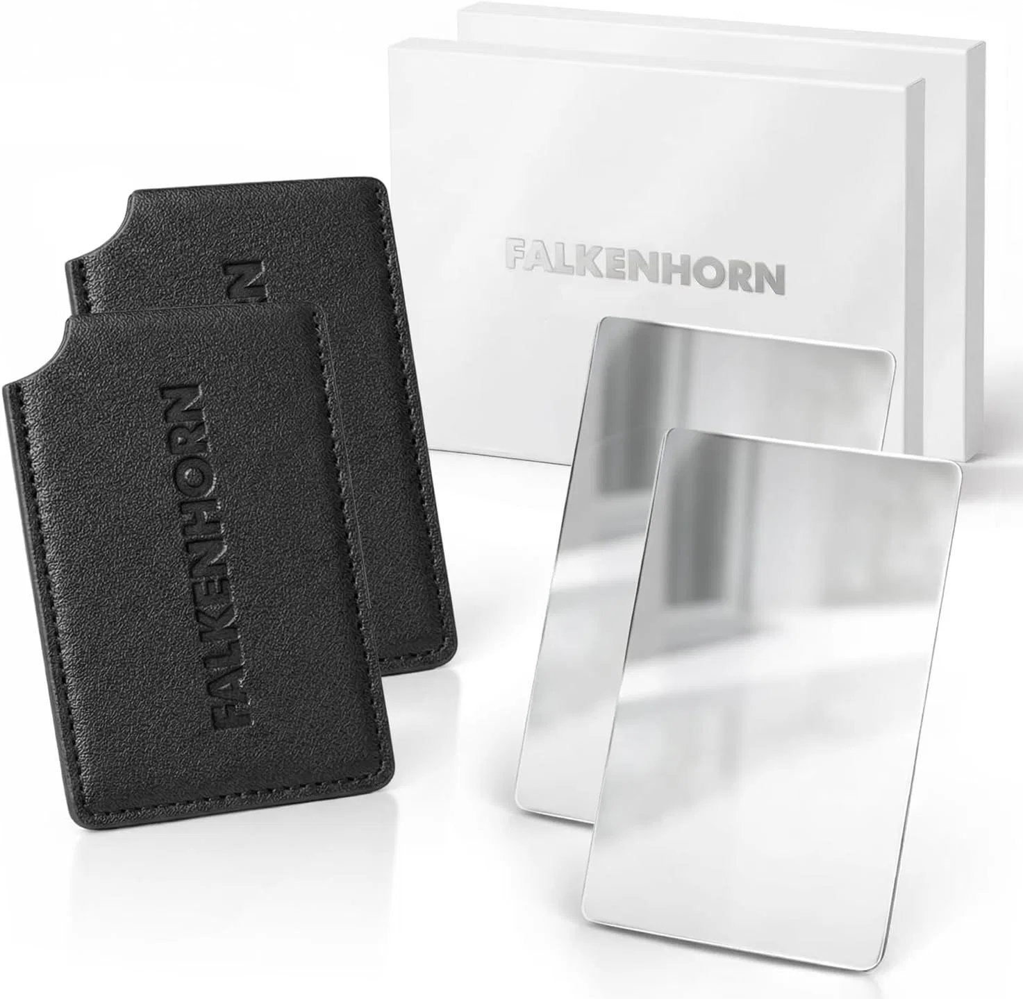 Карманное зеркало «Credit Card» от Falkenhorn Falkenhorn, Black