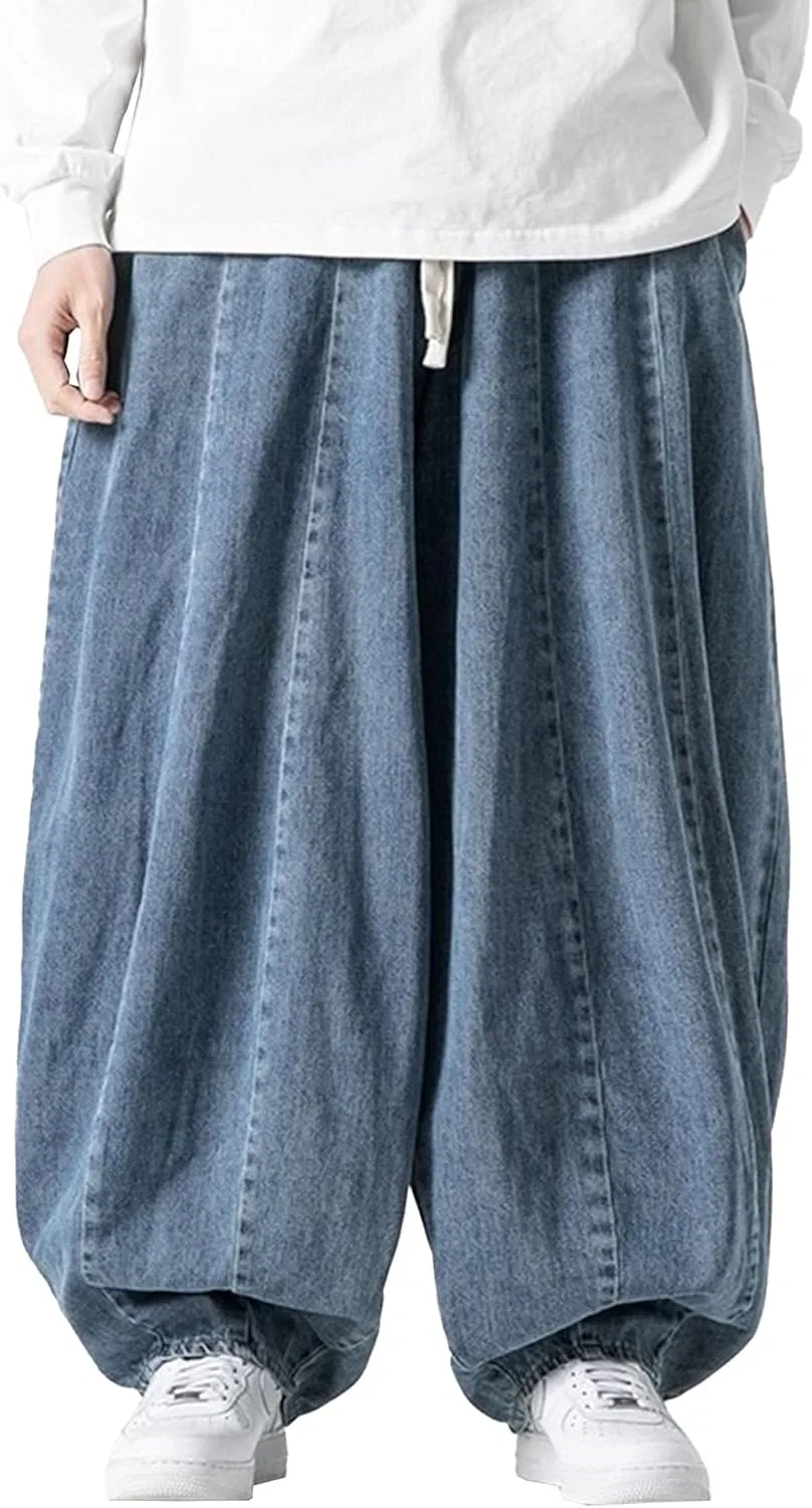 Джинсы свободные Wide Leg Hip Hop, Light Blue