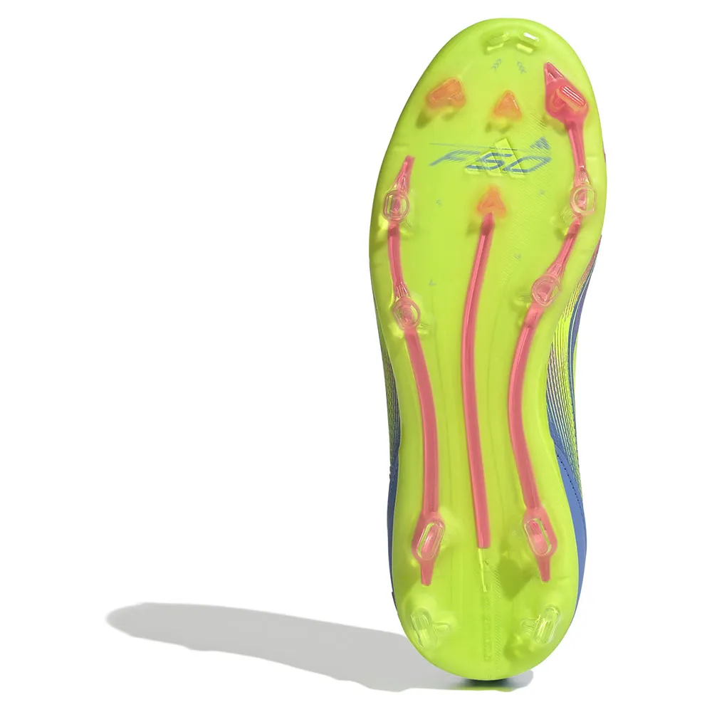 Футбольные бутсы adidas F50 Elite Laceless FG kids, синий — фото 2