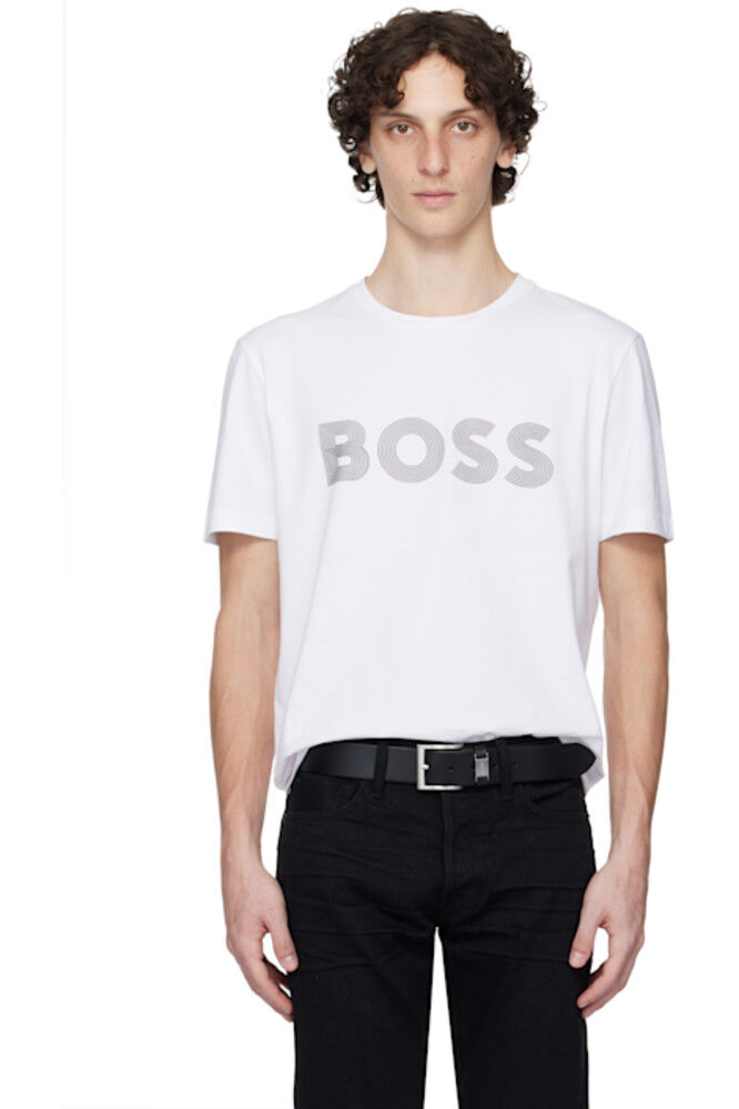 

Упаковка из двух черно-белых футболок с логотипом BOSS