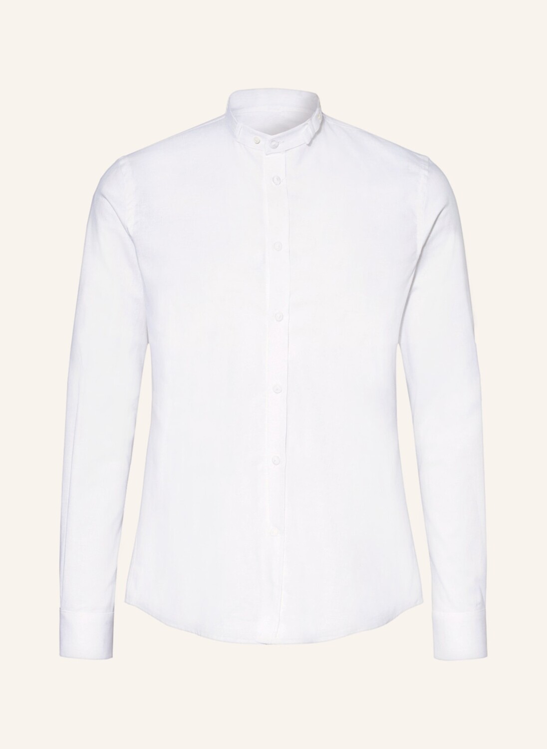 

Рубашка Gottseidank Slim Fit mit Stehkragen, белый