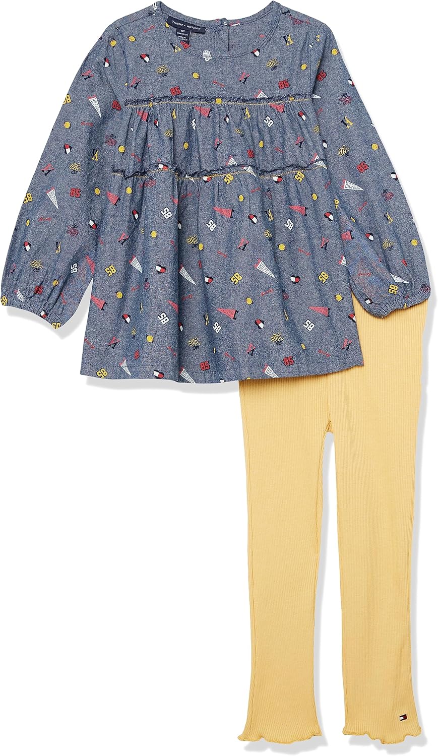 

Комплект из двух предметов для девочек Tommy Hilfiger, Chambray/Gold