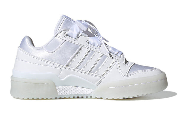 Кроссовки форум атласные низкие j Adidas, белый — фото 2