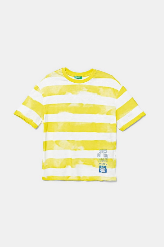 

Детская хлопковая футболка United Colors Of Benetton, зеленый