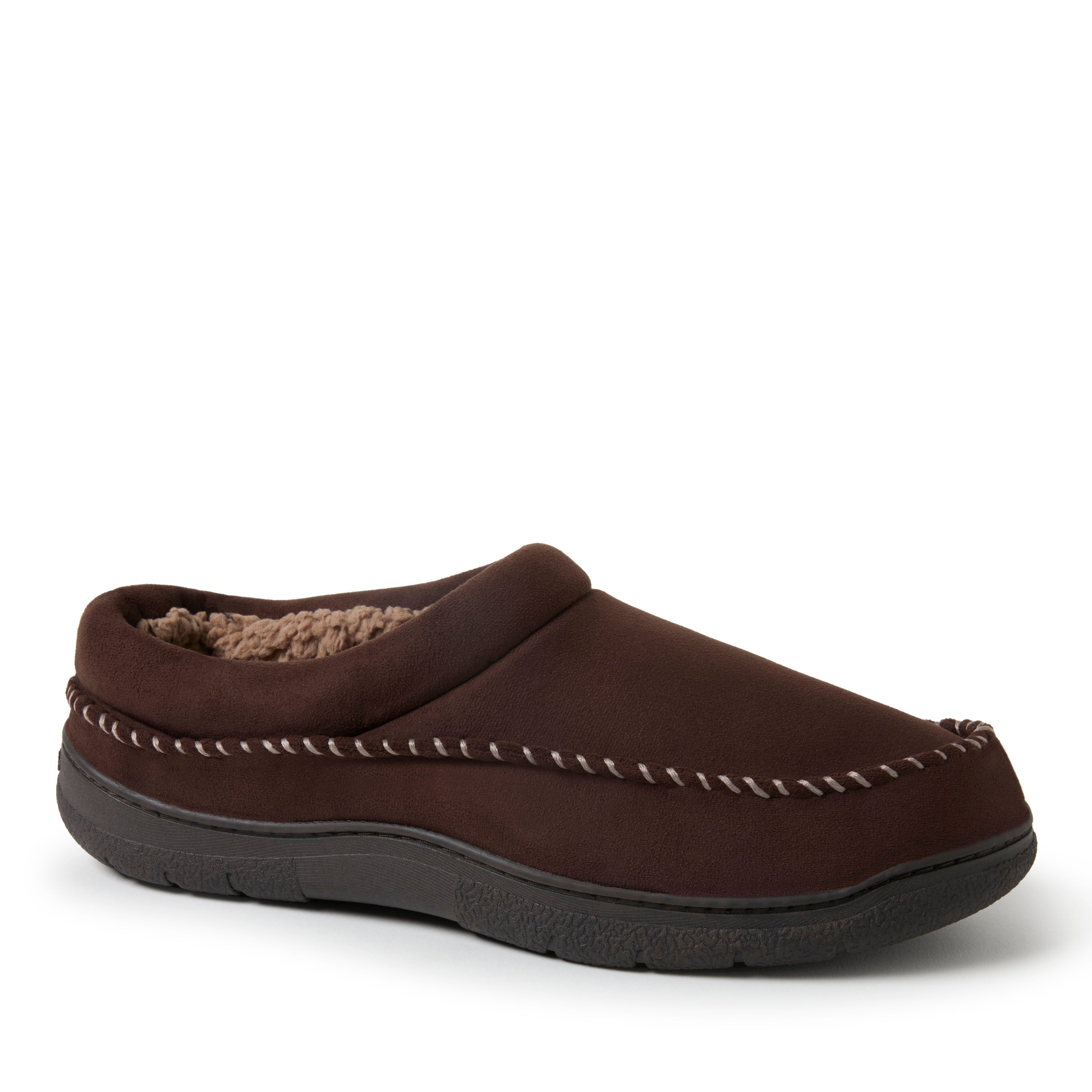 

Мужские сабо Dearfoams Thompson из микрозамши, цвет coffee