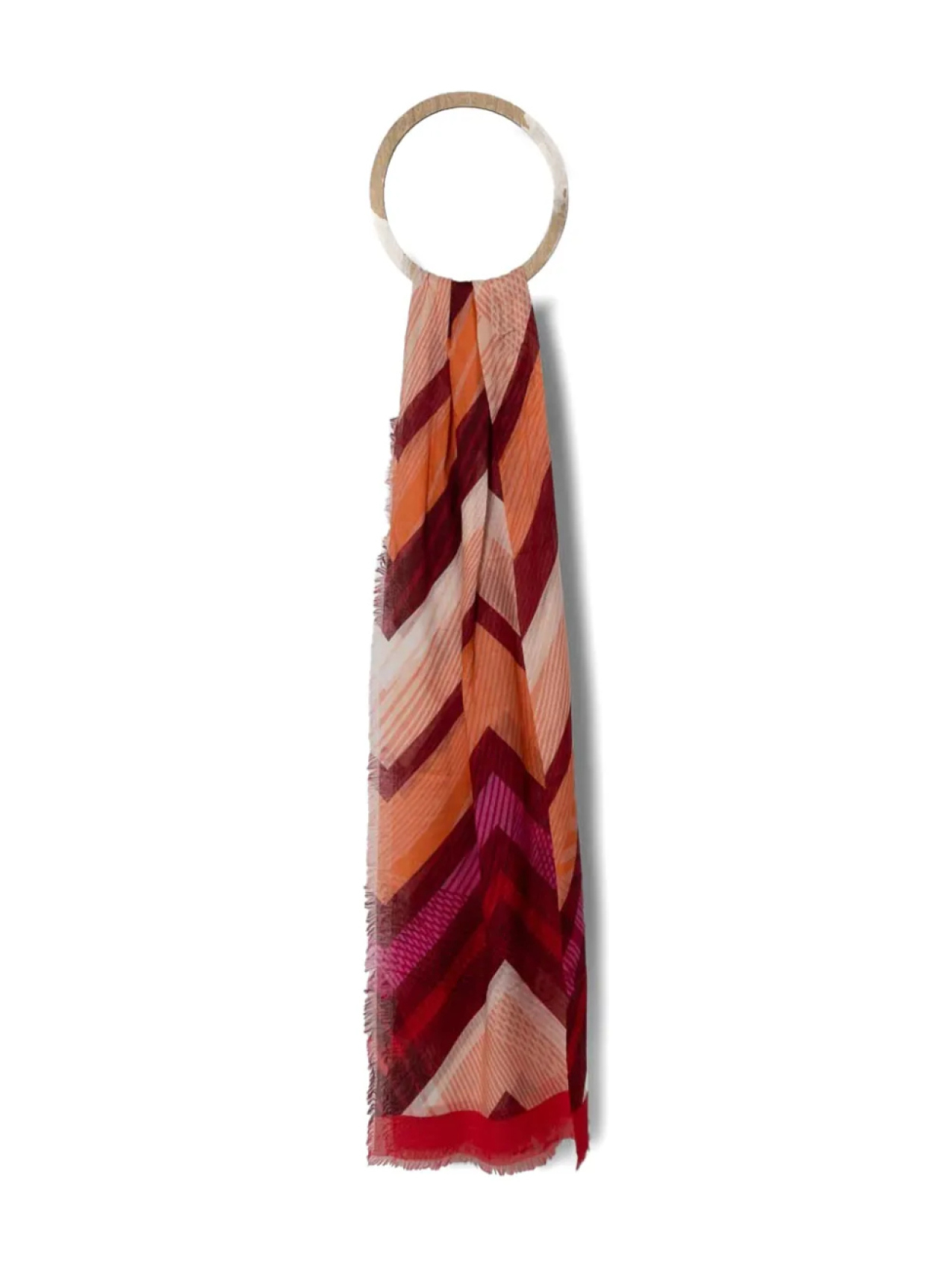 

Шарф с зигзагообразным узором Missoni, красный