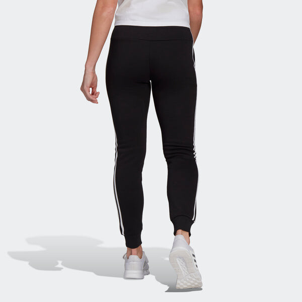 Брюки Essentials флисовые брюки с тремя полосками азиатские размеры Adidas, черный — фото 3