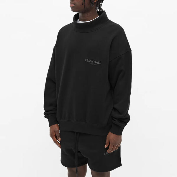 Толстовка Fear of God Essentials SS21 Pull-Over Mockneck Stretch Limo, цвет stretch limo — фото 4