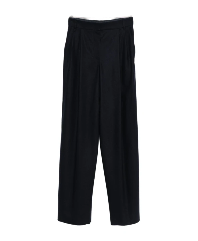 

Брюки в синюю шерстяную клетку Emporio Armani, синий