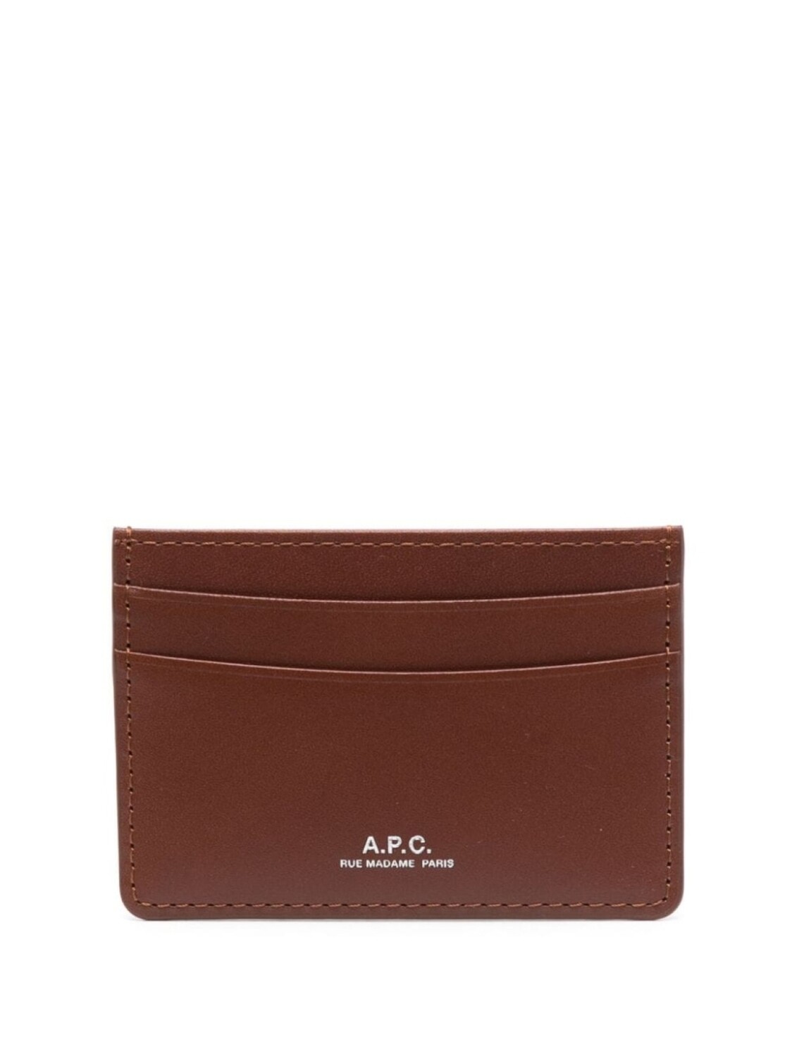 

A.P.C. картхолдер André с логотипом, коричневый