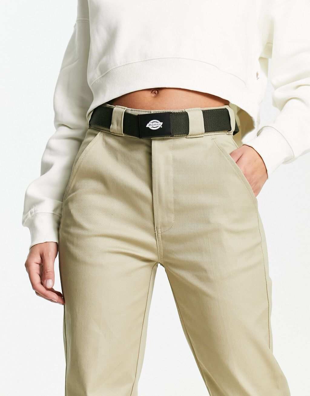 

Ремень Dickies orcutt из парусины оливкового цвета