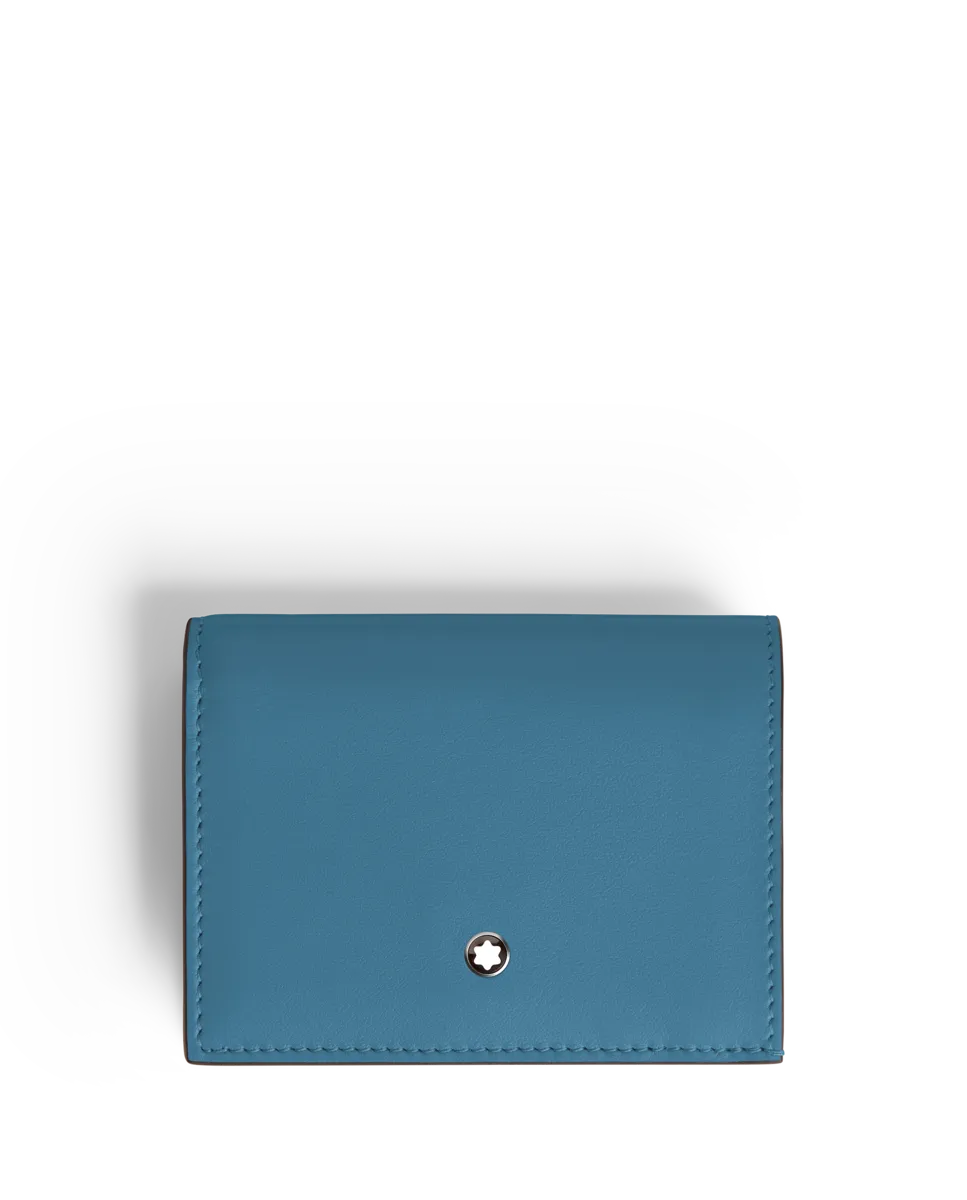 

Кошелек унисекс из синей кожи Montblanc, синий