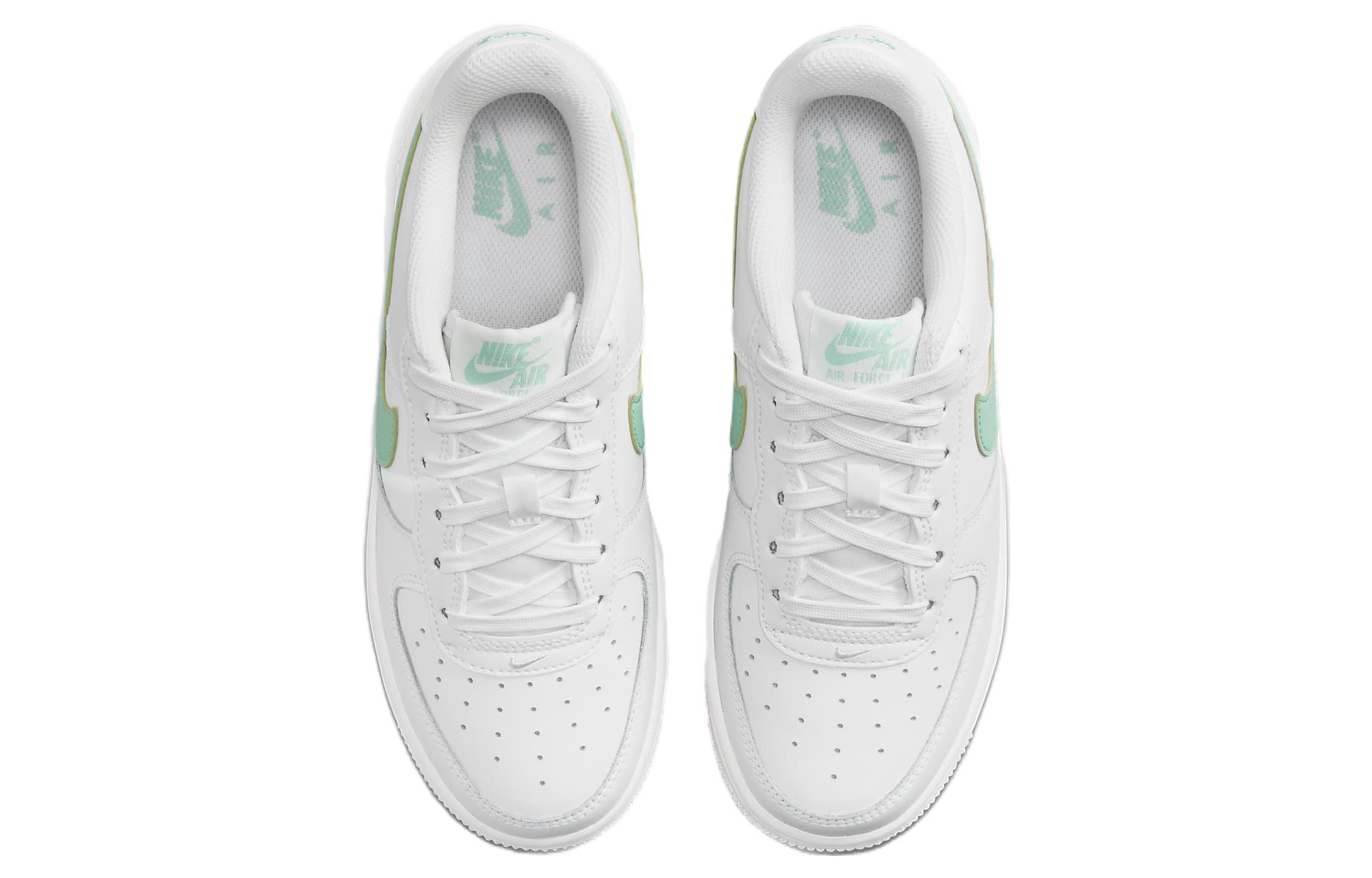 Nike Air Force 1 GS 'White Emerald Rise', Белый Зеленый — фото 4